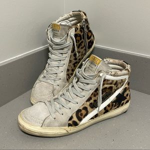 *SOLD* Golden Goose Snow Leopard Slide size 37